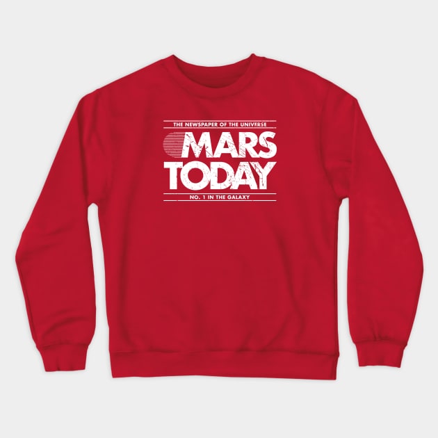 Mars Today Distressed Edition Crewneck Sweatshirt by BadBox